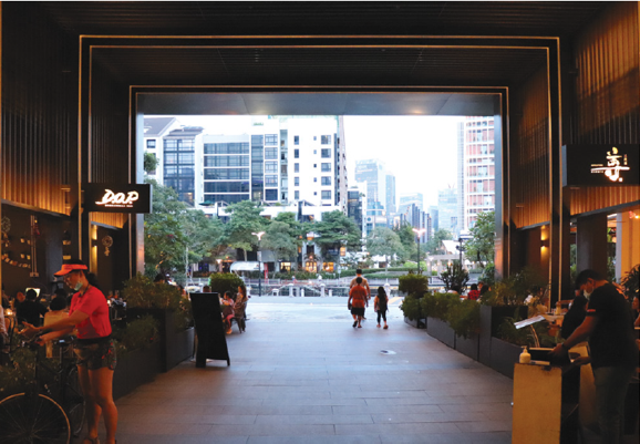 An image showing the view towards Singapore River at The Quayside